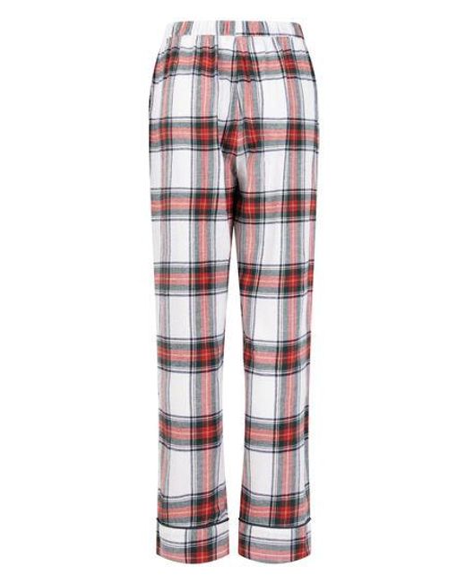 Hunkemöller White Flannel Pyjama Pants