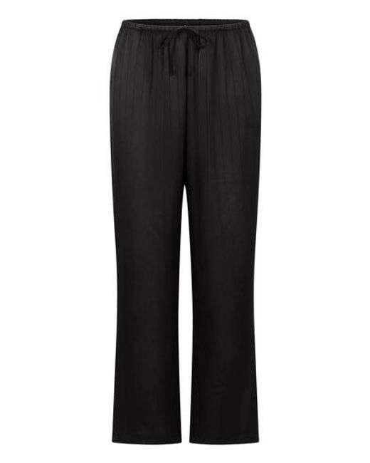 Hunkemöller Black Satin Pinstripe Trousers