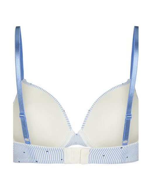 Hunkemöller Blue Plunge Padded Underwired Bra