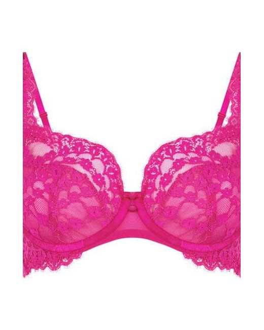 Hunkemöller Pink Daisy Non-Padded Underwired Bra