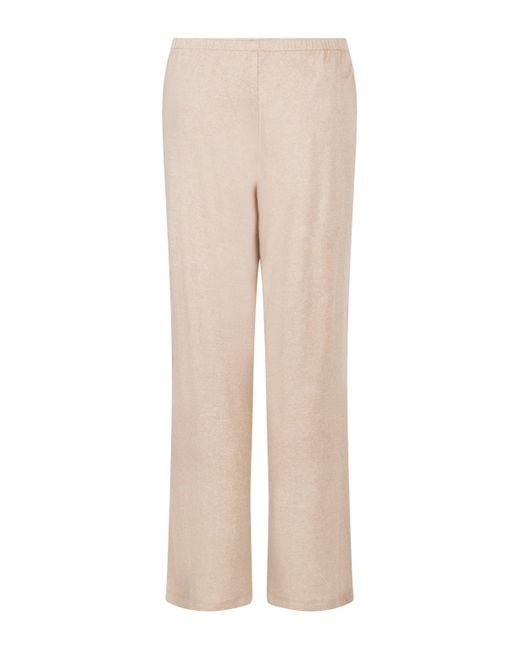 Hunkemöller Broek Brushed Jersey in het Natural