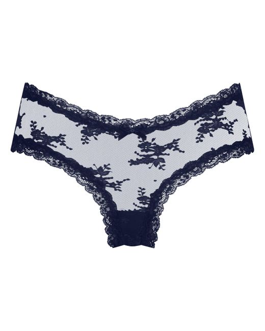 Hunkemöller Blue V-shape Mesh Brazilian