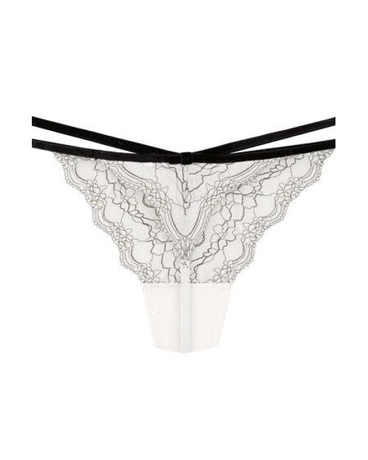 Hunkemöller Hoog Uitgesneden String Agnes in het Black