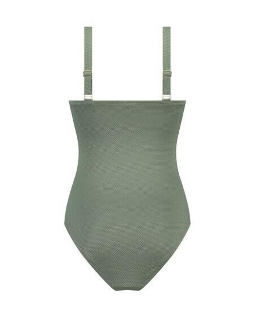 Hunkemöller Green Shaping Scallop Swimsuit