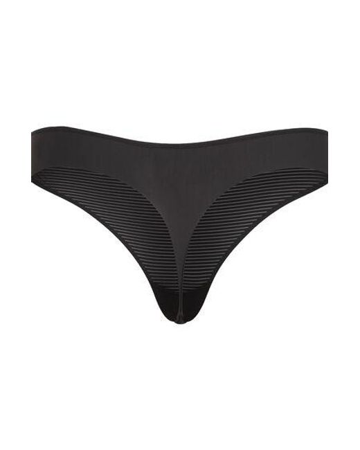 Hunkemöller Black Invisible Thong Stripe Mesh