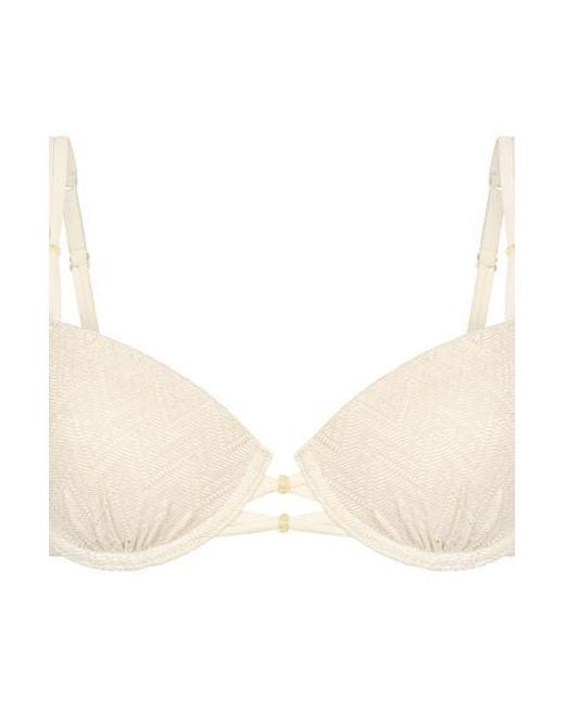 Hunkemöller Brown Crochet Bikini Top