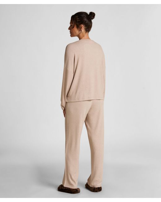Top de pijama Jersey Hunkemöller de color Natural
