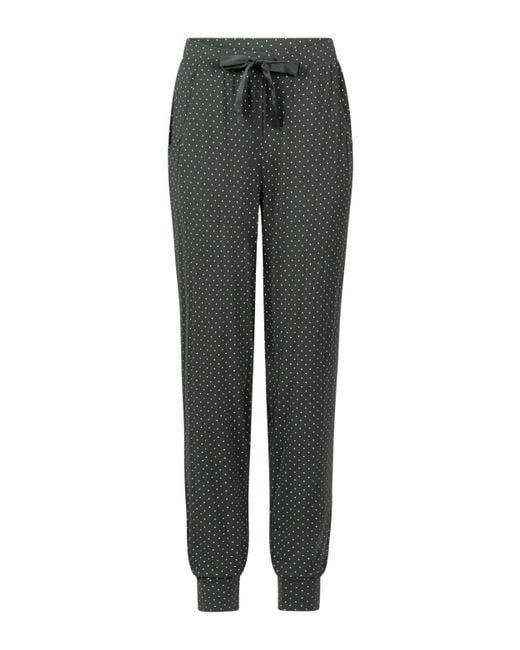 Hunkemöller Pyjamabroek Jersey in het Green
