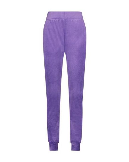 Hunkemöller Purple Velours Jogging Pants