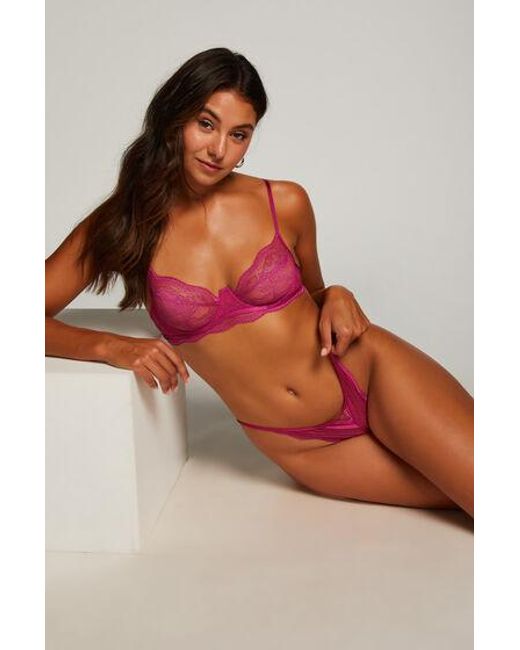 Hunkemöller Niet-Voorgevormde Beugel Bh Isabelle Sparkle in het Brown