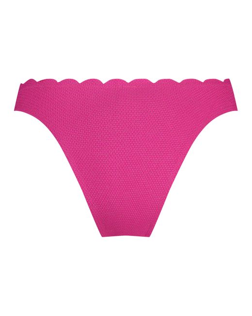 Hunkemöller Pink Lurex-Bikinioberteil Scallop