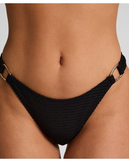 Hunkemöller Black Cairo Bikiniunterteil mit hohem Beinausschnitt