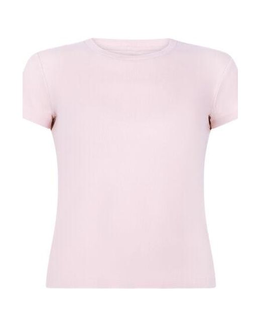 Hunkemöller White Ribbed Crew Neck Short-Sleeved Pyjama Top