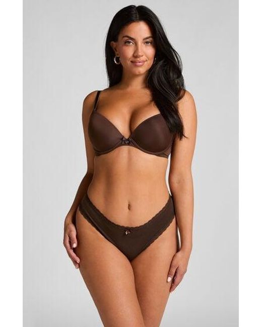 Hunkemöller Brown Georgia Cotton Brazilian