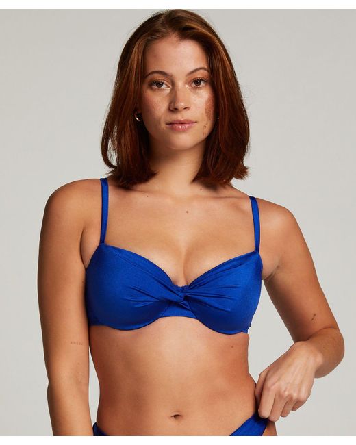 Hunkemöller Blue Bari Bikini Top