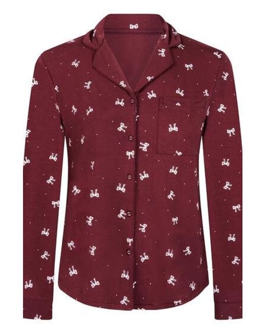 Hunkemöller Red Essential Jersey Long-Sleeved Jacket