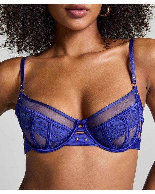 Sujetador sin aros y sin copas Sable Hunkemöller de color Blue