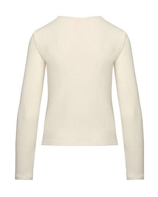 Hunkemöller White Cardigan Ribbed Jersey