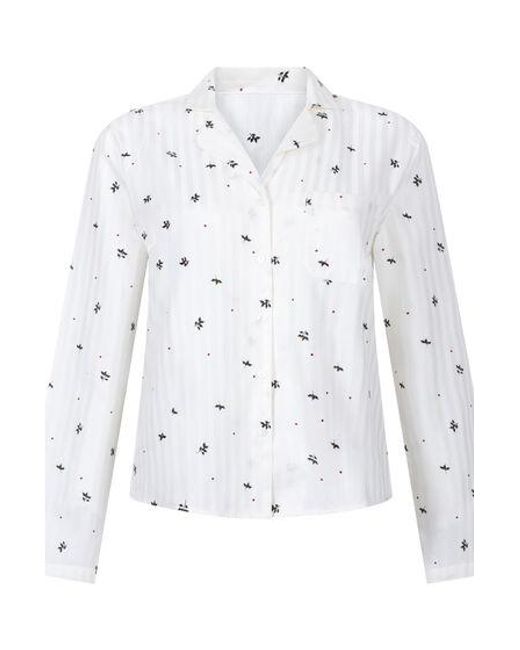 Hunkemöller White Jacquard Jacket Longsleeve