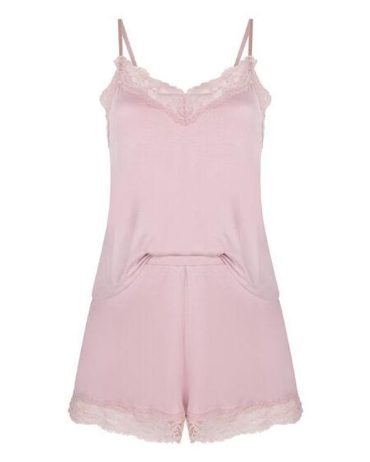 Hunkemöller Korte Pyjama Set in het Pink