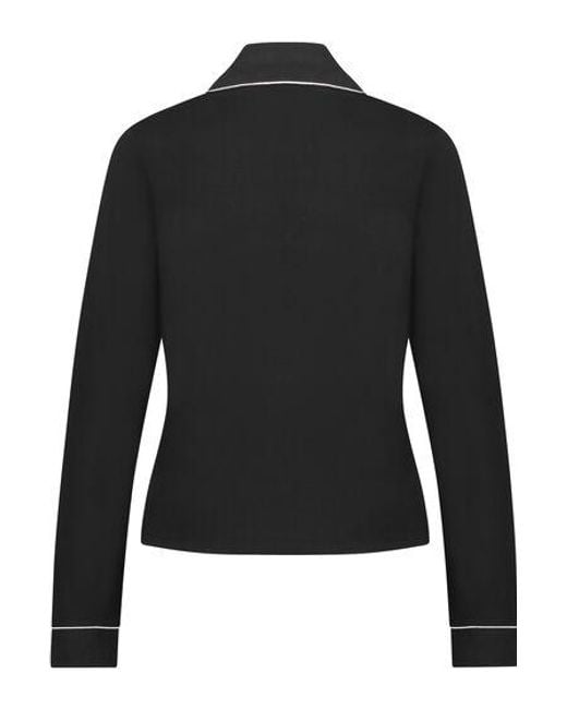 Hunkemöller Black Essential Jersey Long-Sleeved Jacket