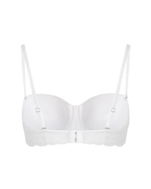 Hunkemöller White Angie Padded Underwired Strapless Bra