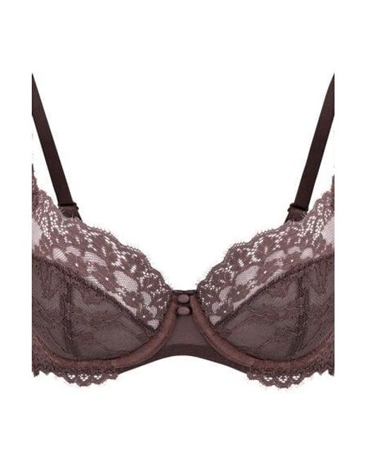 Hunkemöller Brown Daisy Non-Padded Underwired Bra