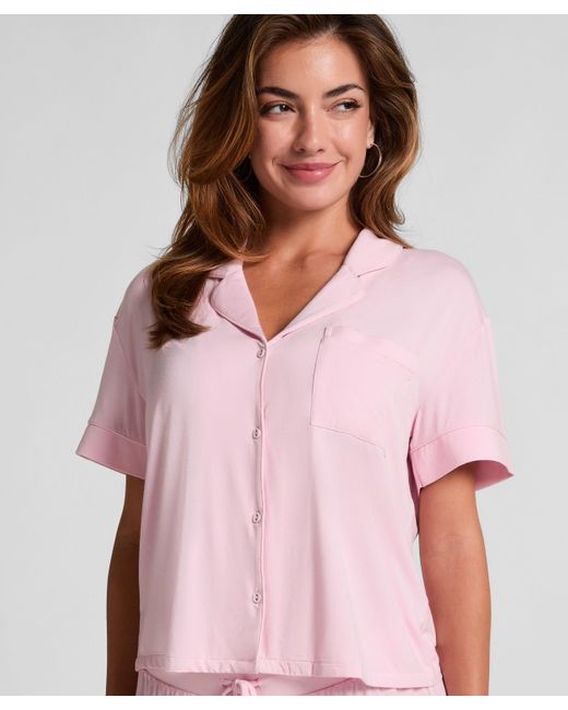Hunkemöller Jacket Jersey Essential in het Pink