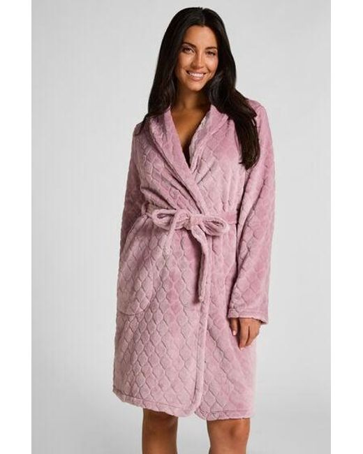 Hunkemöller Pink Robe Short Fleece