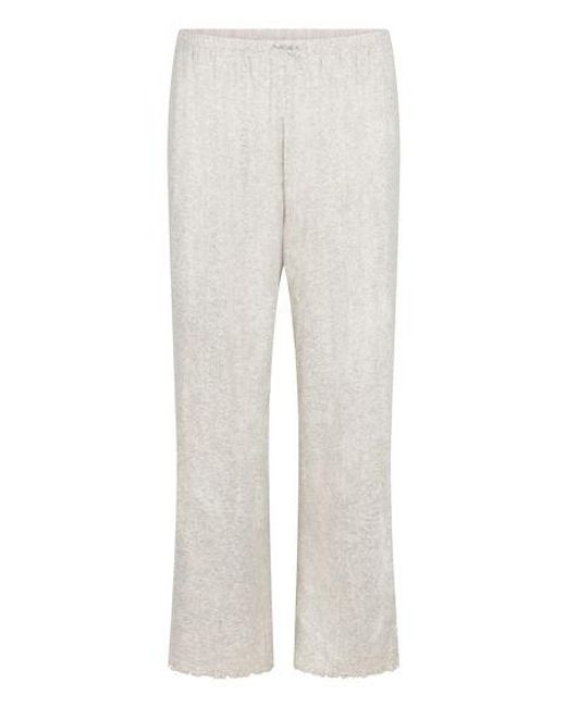 Hunkemöller Natural Pyjama Pant Loose Pointelle