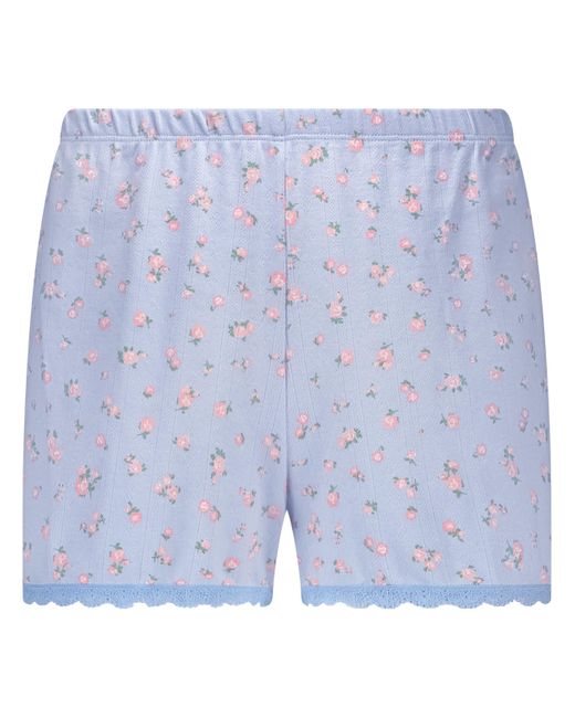 Hunkemöller Lace Short Pointelle in het White