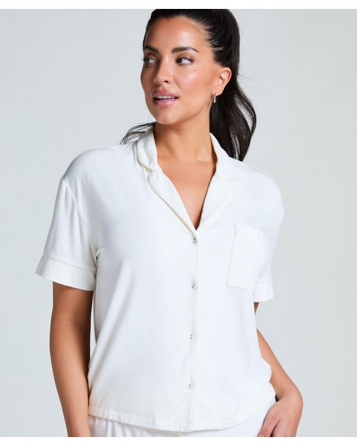 Hunkemöller Jacket Jersey Essential in het White
