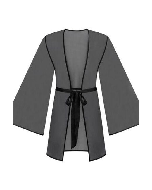 Hunkemöller Black Kimono Mesh Imani