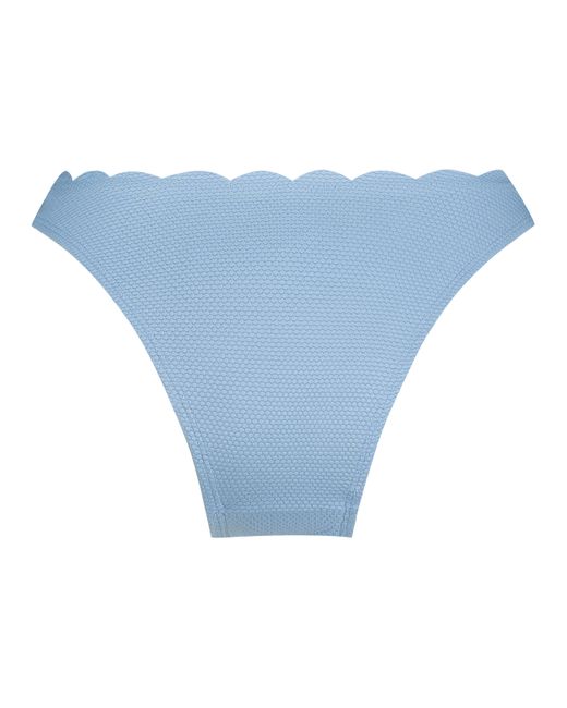 Hunkemöller Blue Scallop High-leg Bikini Bottoms