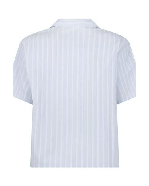 Hunkemöller White Striped Jacket Cotton