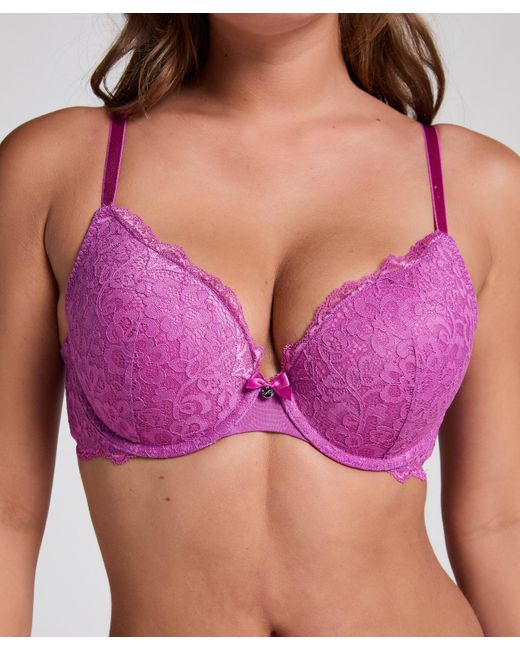 Hunkemöller Purple Vorgeformter Push-up-Bügel-BH Marine