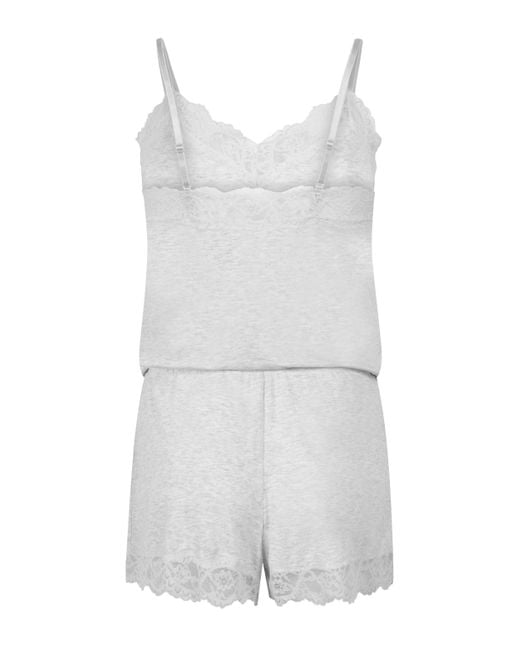Hunkemöller Korte Pyjama Set in het White