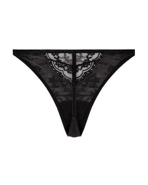Hunkemöller Black Sabrina Highleg Thong