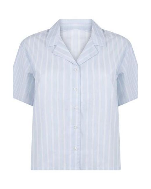 Hunkemöller White Striped Jacket Cotton