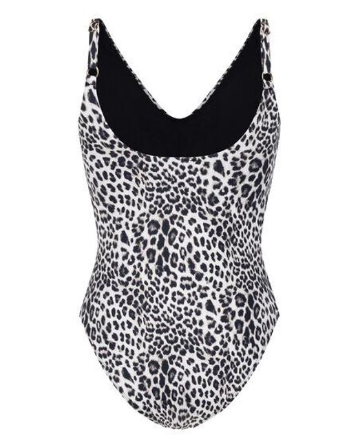 Hunkemöller Badpak Leopard in het Black