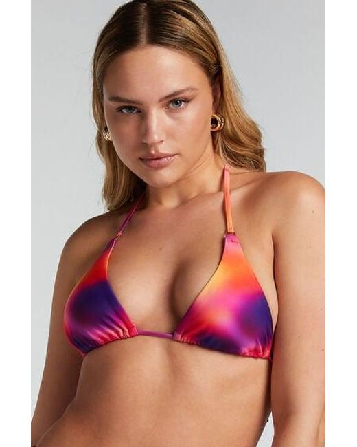 Hunkemöller Multicolor Sunset Triangle Bikini Top