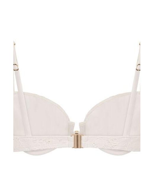 Hunkemöller Brown Crochet Bikini Top