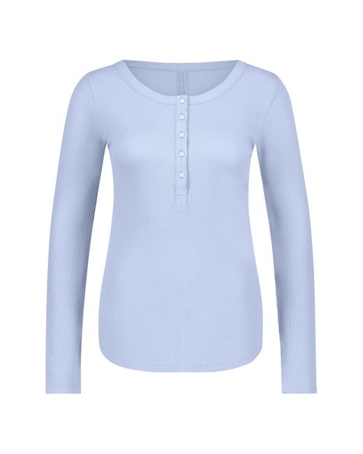 Hunkemöller Blue Long-sleeved Pyjama Top