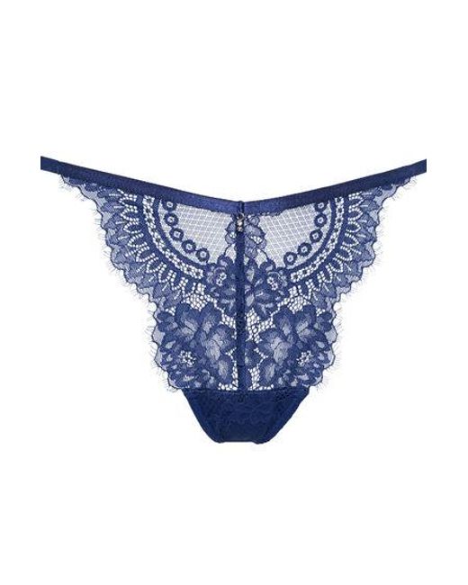 Hunkemöller Blue Mabel High Leg String