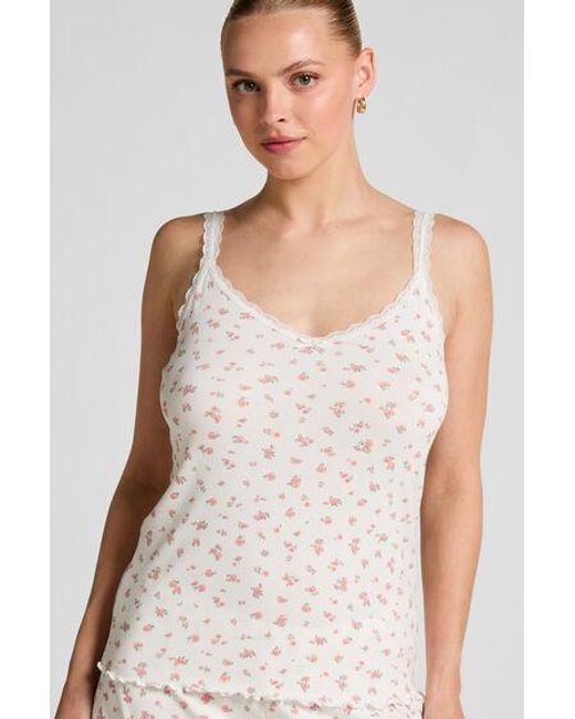 Hunkemöller Gray Ribbed Lace Cami