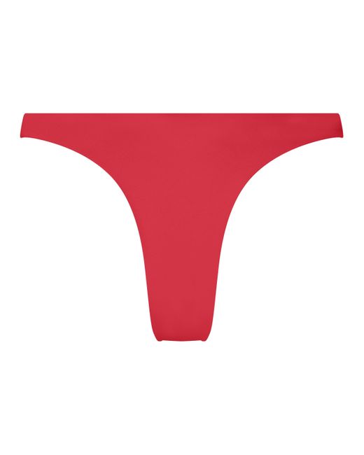 Hunkemöller Hoog Uitgesneden Bikinibroekje Luxe in het Red