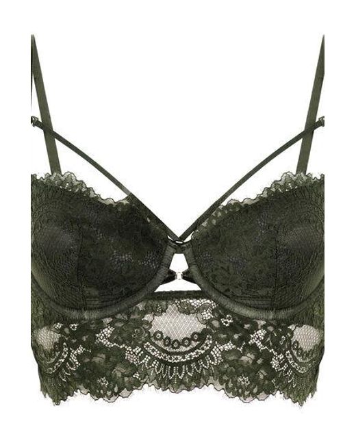 Hunkemöller Green Amara Padded Underwired Longline Bra