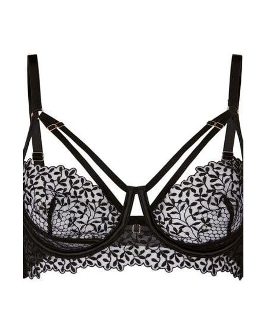 Hunkemöller Black Kristina Non-Padded Underwired Longline Bra