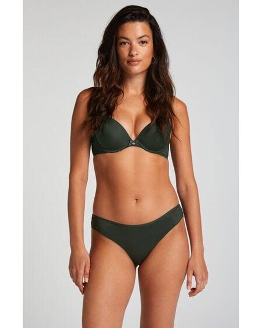 Hunkemöller Green Invisible Lace Back Brazilian