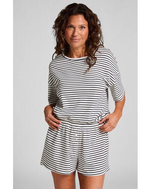 Hunkemöller Pyjamaset Jersey in het White